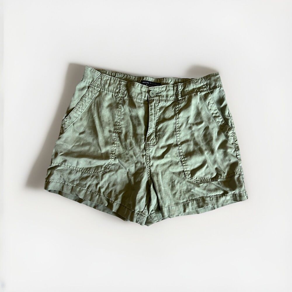Social Standard By Sanctuary Shorts Fortune Tencel Women's Green Size M